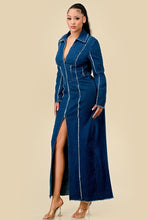 Maxi denim dress