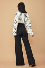 Black and white fashion jumpsuit