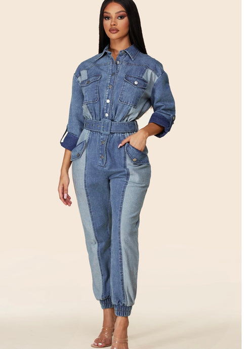 Denim jumpsuit