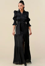 Elegant black maxi dress